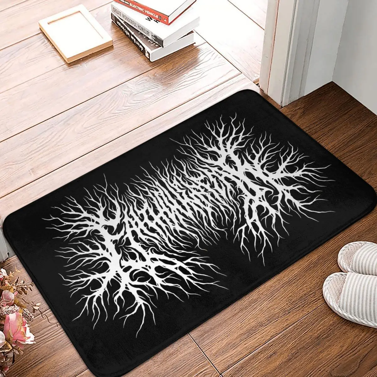 Faith Over Fear Black Heavy Metal Non-slip Doormat Carpet Bath Kitchen Mat Welcome Home Modern