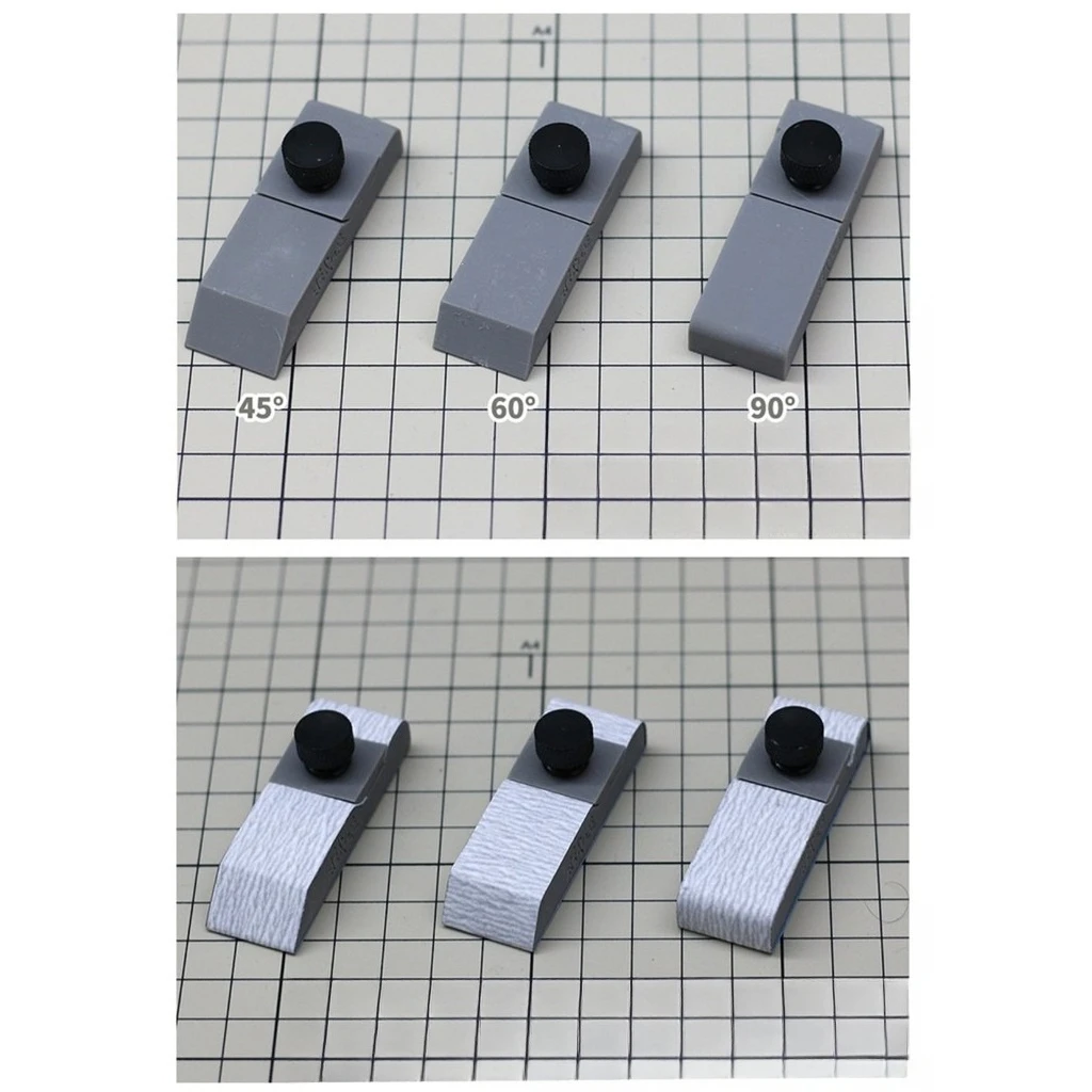 

MSWZ TS002 Многоугольный 45 ° /60 ° /90 шлифовальный держатель без клея для Gundam Gunpla, военные пластиковые модели, строительные инструменты, хобби, сделай сам