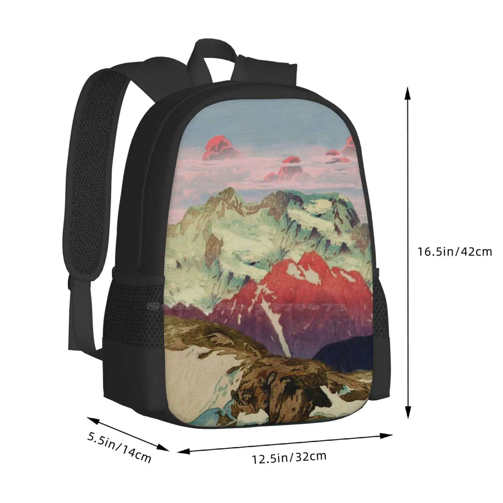 Keiisino-mochila escolar con paisaje natural, bolso de moda japonés, Ukiyo E Ujiyoe, gran oferta, Invierno