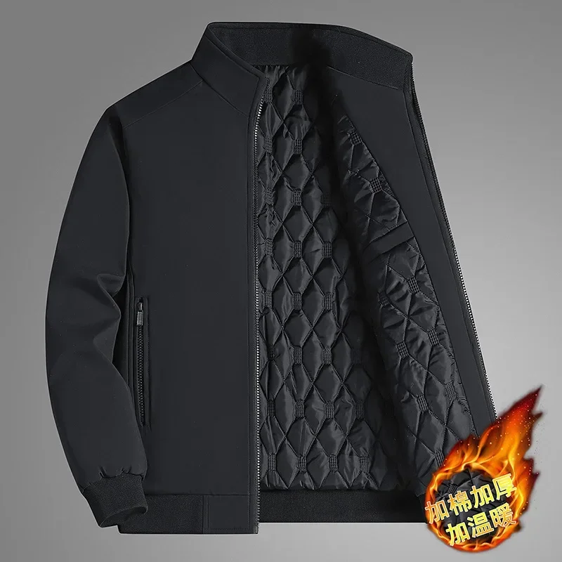 2023 autunno inverno pile giacca spessa uomo giacca a vento calda collo di pelliccia cappotto giacca maschile marca moda inverno lana di agnello Parka 8XL