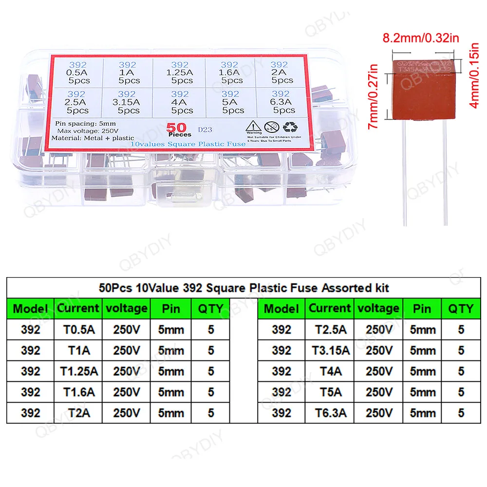 Fast Slow Melting Glass Fuse 5x20mm 6x30mm 250V 0.1A-30A Various Ceramic Tube Fuse With pin Fast Tube Fuse Assorted kit