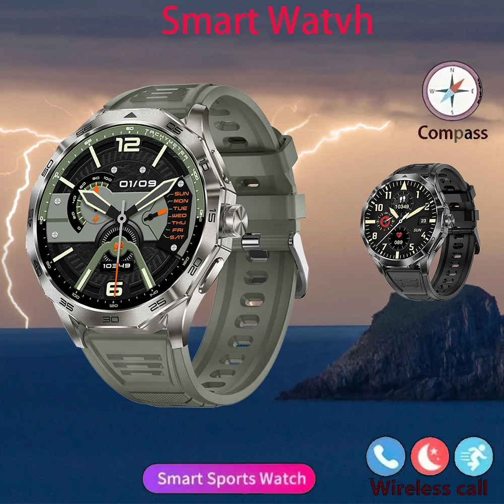 2024 New DA03 Military grade Smart Watch Men's 710mAh Battery Bluetooth Call Health Monitoring 100+Sports and Fitness Tracke