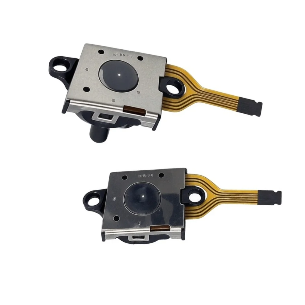 2pcs Black ABS 3D Hall Effect Joystick Replacement Parts For Handheld Gaming Console Control Switch Accessories