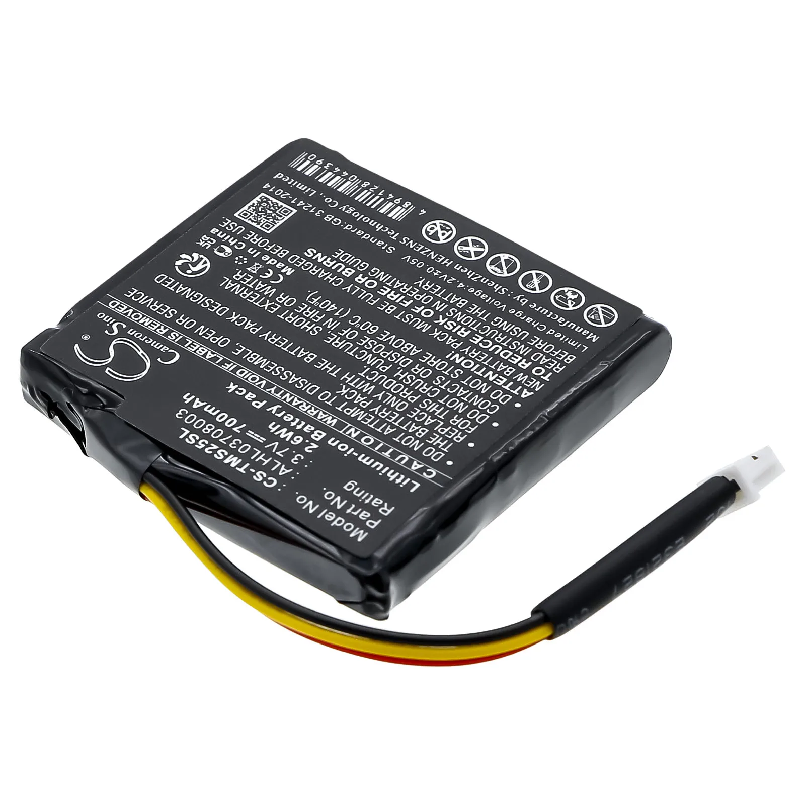 Replacement Li-ion GPS Navigator Battery for TomTom | 3.7V, 700mAh | Compatible with Star 20, 4EN42, 4EN52, 4EV42, and 4EV52 - view 2