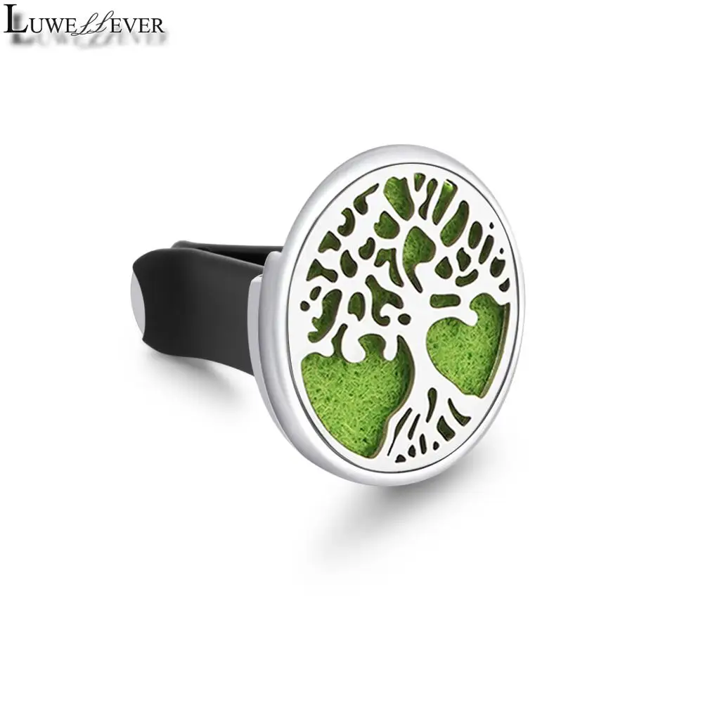 

Alloy ＆ Stainless Steel Tree 1-35 Car Vent Clip Air Freshener Essential Perfume Oil Diffuser Locket Jewelry Packaging Display