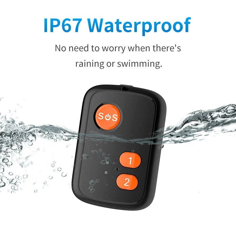 GPS Tracker RF-V51 Compatible with 4G LTE/3G WCDMA/2G GSM SOS Alarm Two-way Voice Tracking Artifact Waterproof