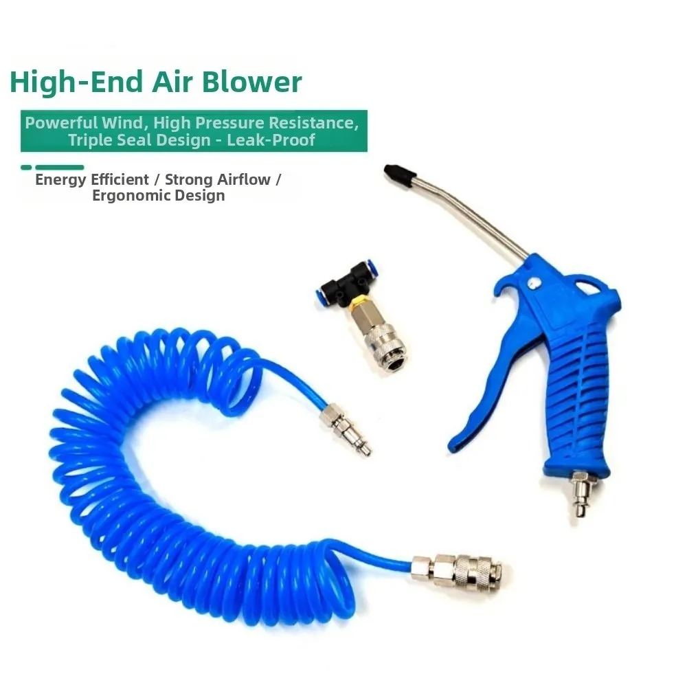 Plastic Air Pipe Air Duster Blow Set with Spring Quick Coupling Pneumatic Combination Kit Air Duster Spray High Pressure