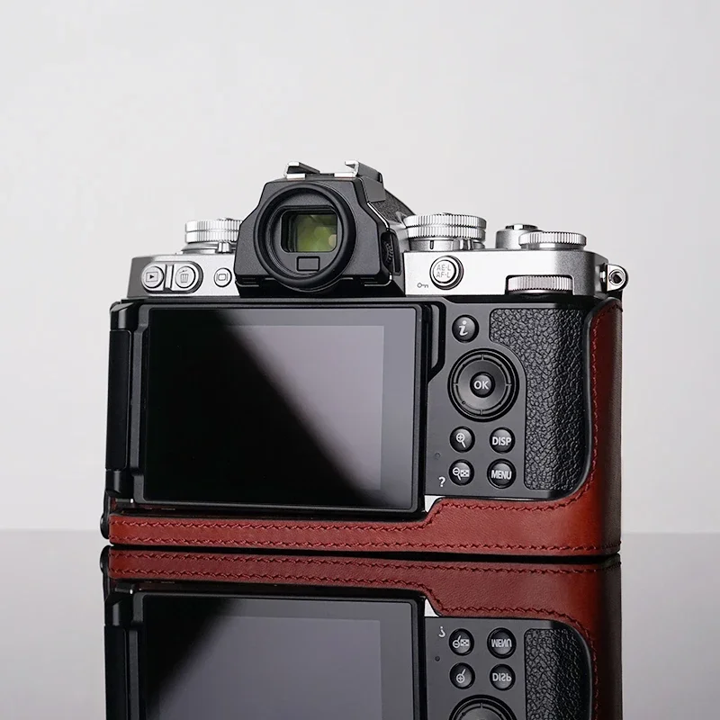 ของแท้ Cowhide หนังครึ่งกรณี Nikon Zfc หนังกล้อง Nikon ZFC ป้องกันกรณีอุปกรณ์เสริม