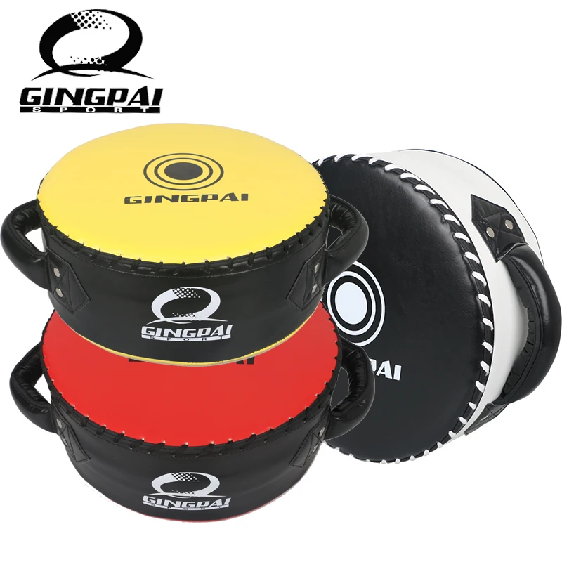 GINGPAI High Quality PU Boxer Big Round Target Shield Hand Foot Focus Mat Karate Taekwondo Kick Boxing Pads