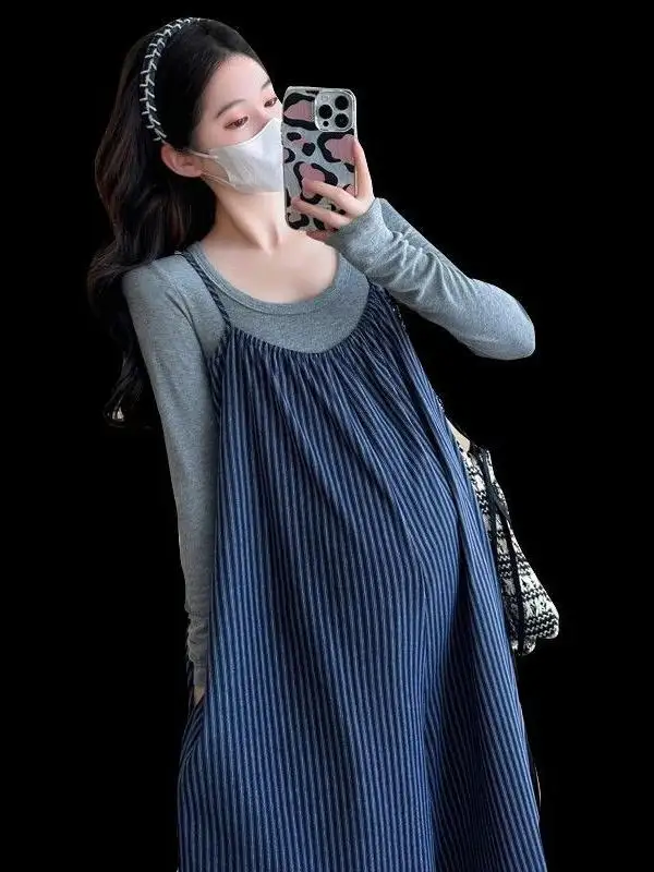 

Faionable полосатые широкие брюки Rer для беременных, корейский Sle, весна-лето, Новое поступление, повседневный свободный комбинезон