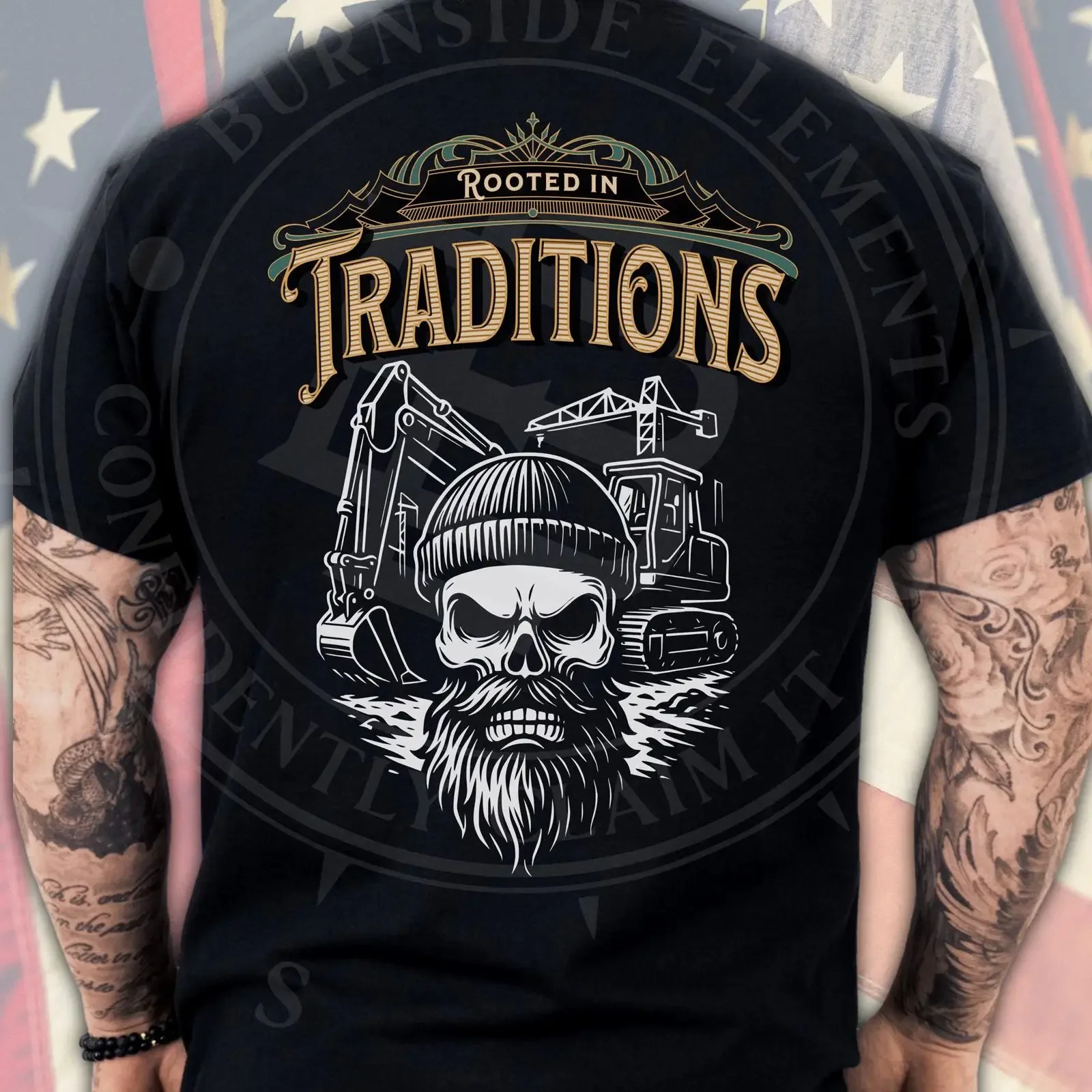 Heavy Equipment Operator T Shirt Blue Collar Work Construction  vintage Washed designer clothes Unisex homme Stretched fashion