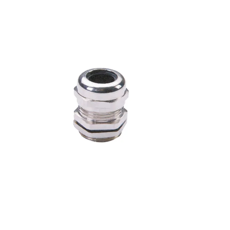 Metal plastic cable gland for heavy duty connector