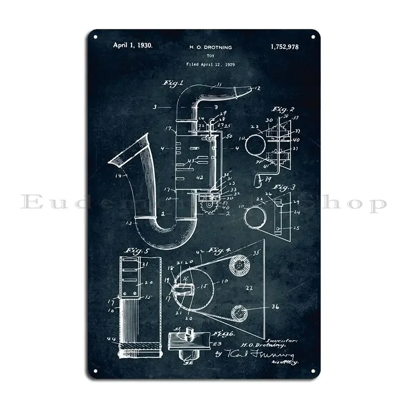 No396-1929-Toy (Saxophone) Metal Plaque Poster Vintage Print Club Pub Personalized Tin Sign Poster