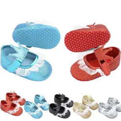 Toddler Sneakers Newborn Slip on Hook and Loop PU Leather Moccasins Baby Soft Sole Lace Spring Autumn First Walkers Kids Slipper