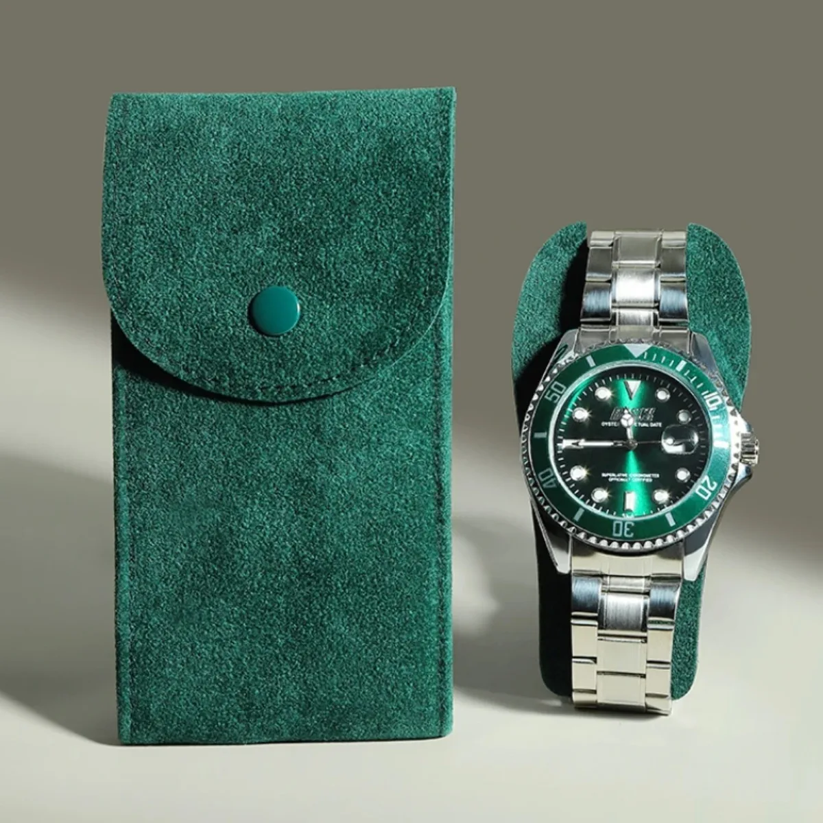 Watch Bag Blue and Black Flannelette Gift Bag Travel Storage Case Durable Portable Watch Dust Protection Case Storage Bag
