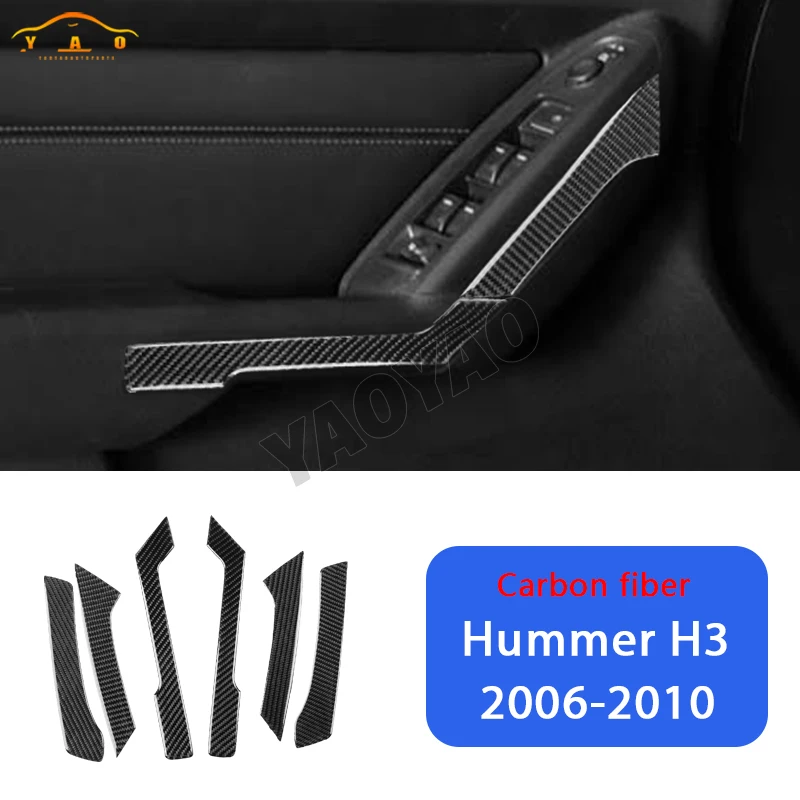 

Car Sticker For Hummer H3 2006-2010 Car Door Puller Panel Decorative Trim Cover Car Interior Accessories