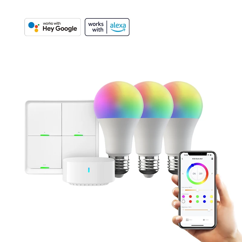 BroadLink SKE27 Starter Kit Bluetooth RGB Bulbs Smart home Lights works with BroadLink BLE APP