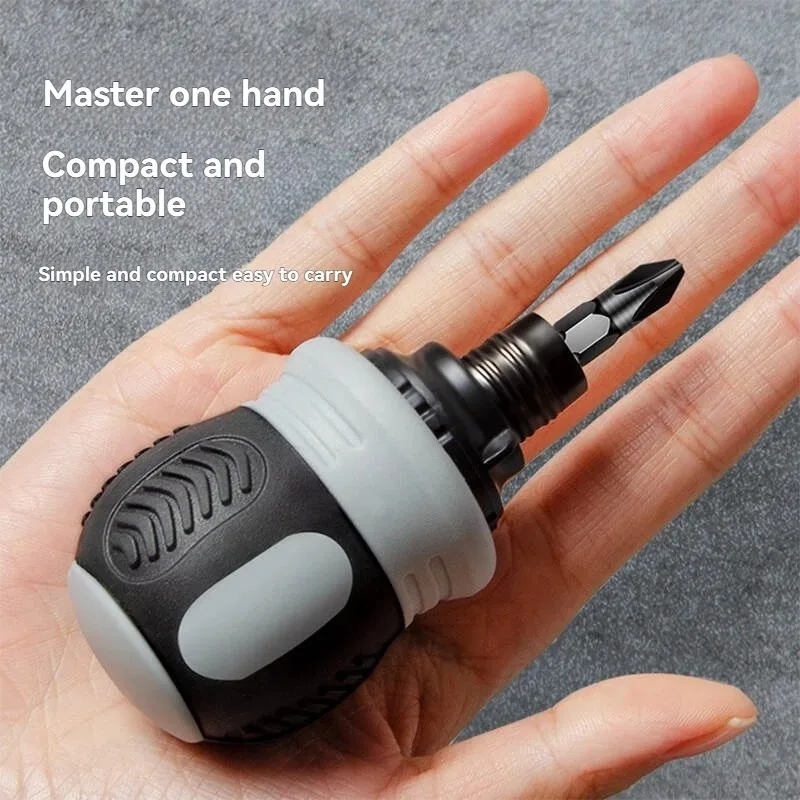 Ratchet Screwdriver Set Short Radish Head Design High Hardness Labor - Saving Multi Functional Dual - Purpose Repair Hand Tools
