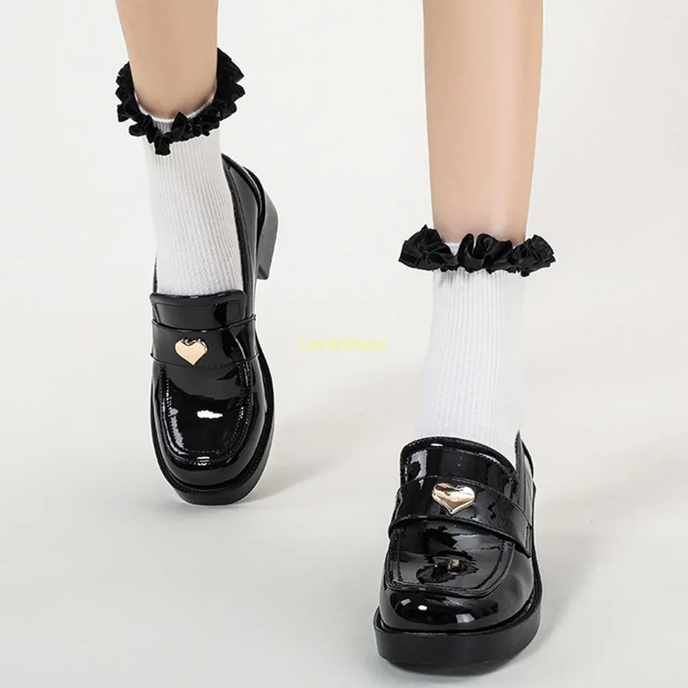 

Meatal Decoration Geunuine Leather Shoes Sexy Round Toe Solid Slip On New Arrivlas Fashion Women Modern Shoes