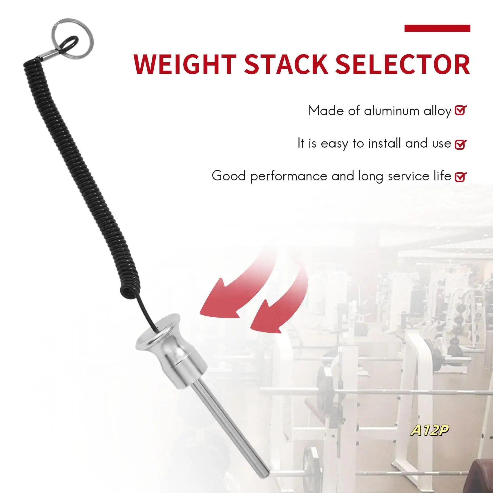 

Fitness Gym Weight Stack Selector Aluminum Magnetic Strength Training