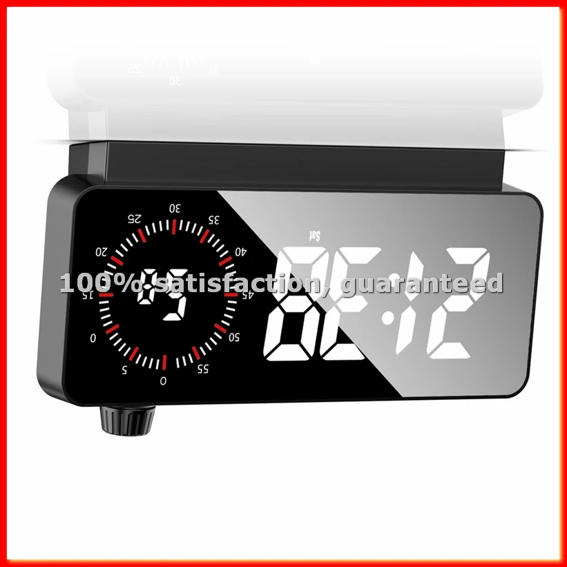 Alarm Clock with Timer: Digital Desk Clock Battery Operated Countdown for Study Office-Alarm Clocks for Bedrooms Black-A13G