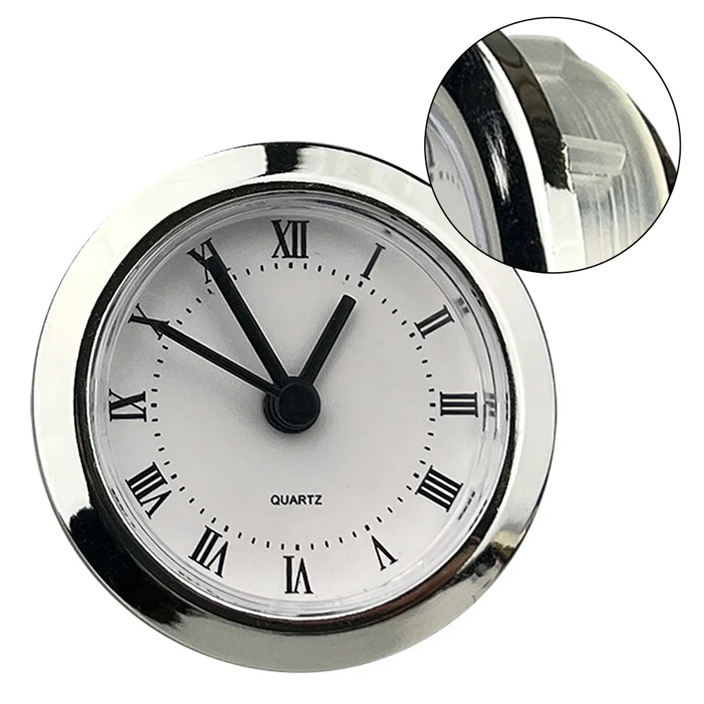 

DIY Clock Projects Clock Movement Replacement 50MM Clock Insert High-Quality Movement Plastic And Metal Transparent Lens