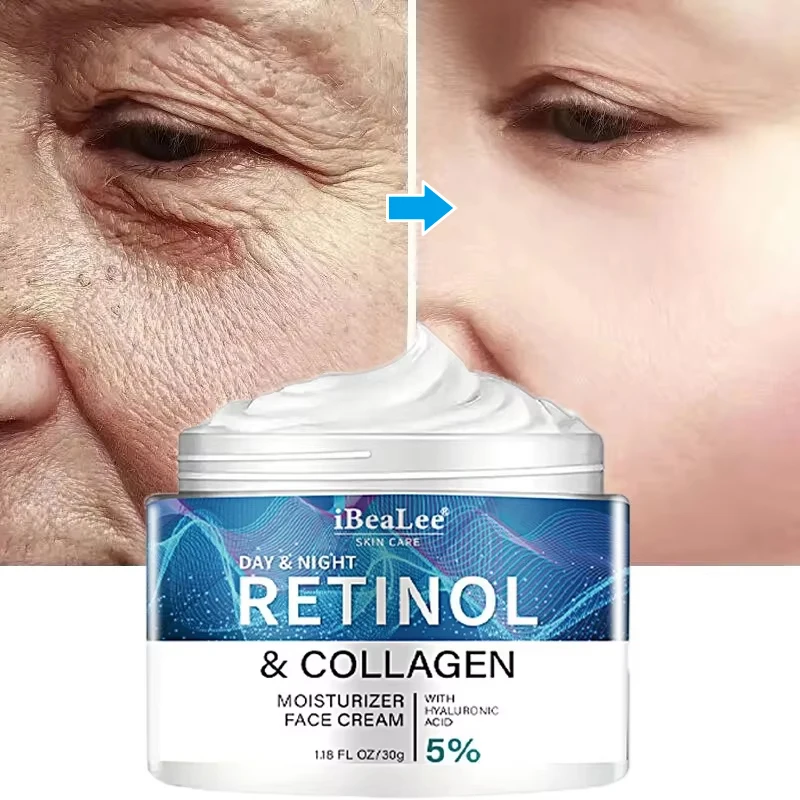 

Retinol Anti-wrinkle Face Cream Instant Anti-Aging Lift Firming Fade Fine Line Moisturizing Brighten Skin Care For Men Women 30g