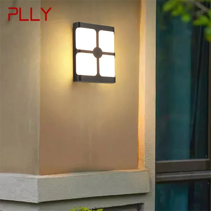 PLLY Contemporary LED Outdoor Wall Lamps Electric Simplicity Waterproof Balcony Hallway Courtyard Villa Gate Hotel