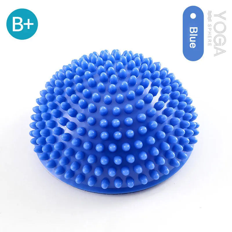 PVC Spiky Yoga Massage Balls PVC Half Sphere Fitball Women Children Trainer Balancing Ball Gym Health Sports Pilates Fitness