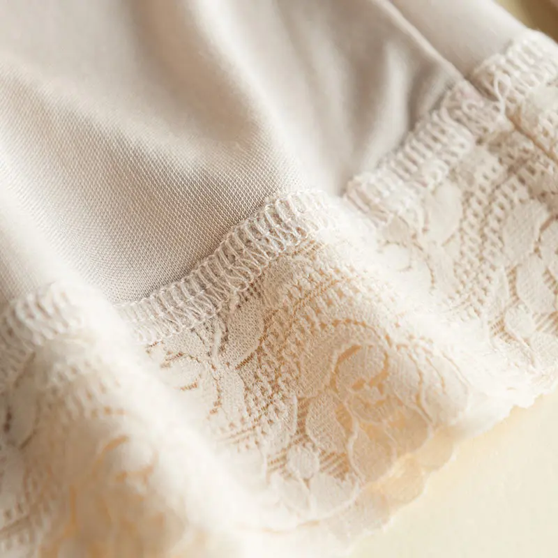 Pantacourt en dentelle pour femmes, 50% soie 50% Viscose, longueur 20 \