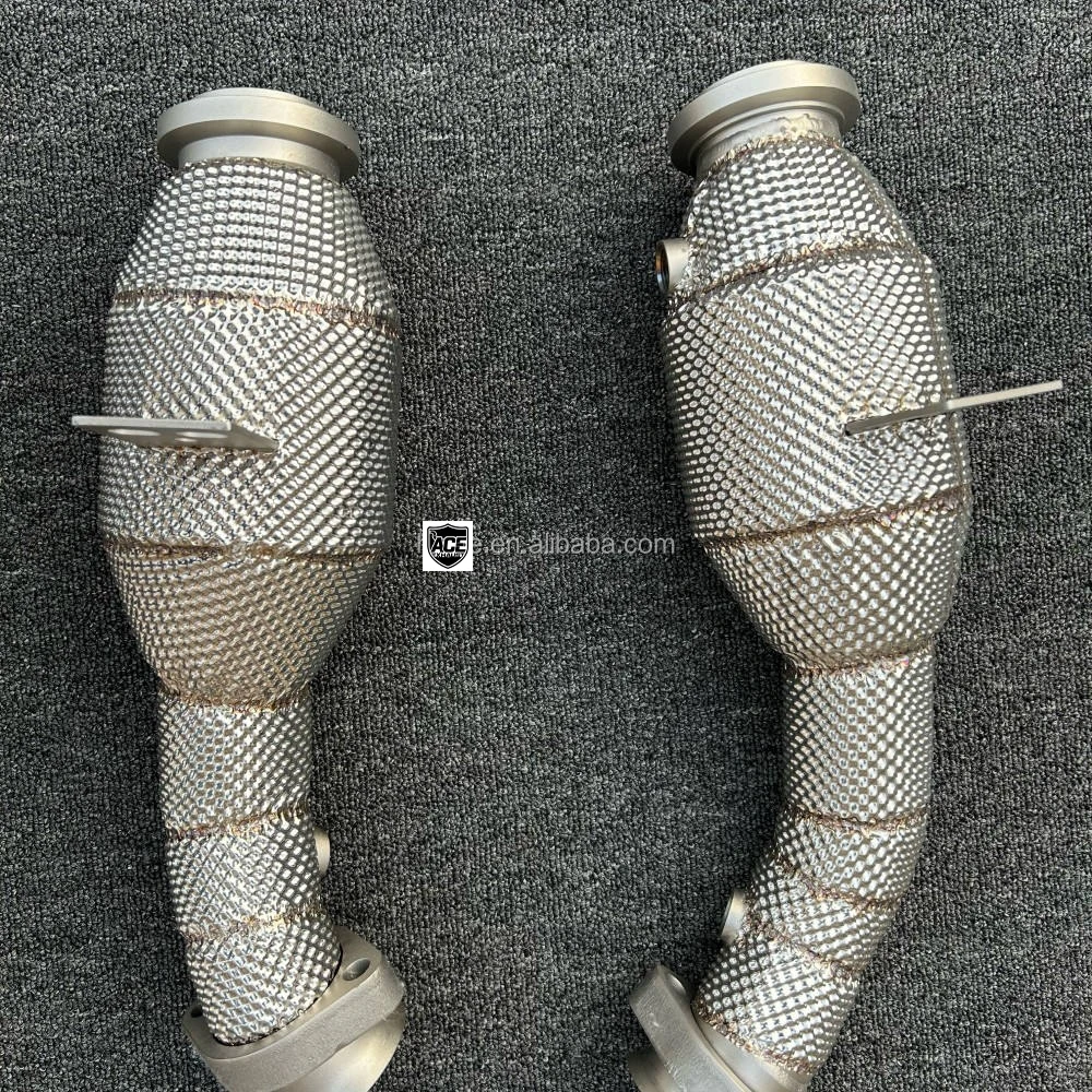 Für Benz AMG C43 E43 E400 2016-2021 Auspuff-Straight-Header-Downpipe W205 M276 304 Edelstahl-Auspuff-Downpipe – Detail 6