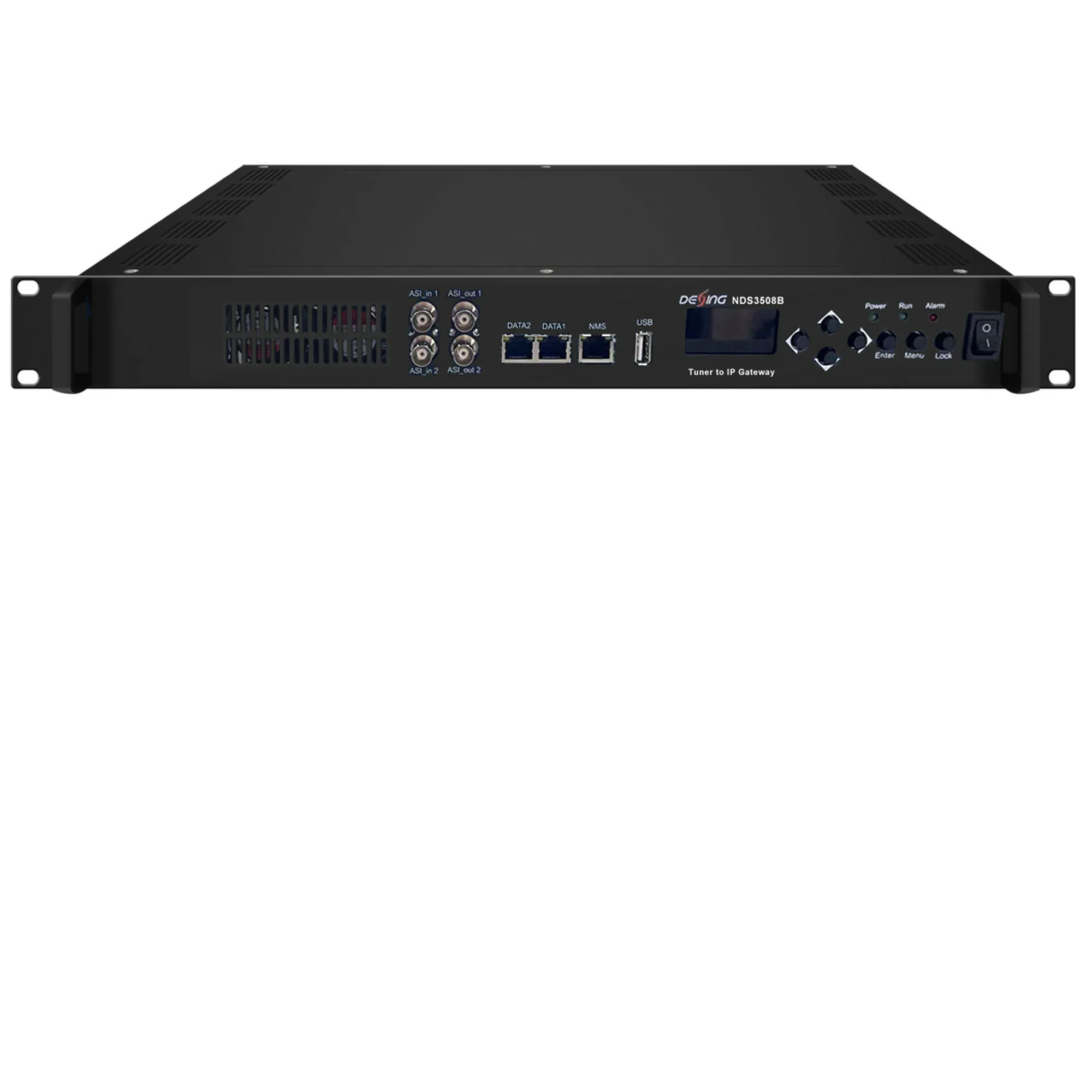 12 16 موالف إلى بوابة IP DVB-S2 S2X DVB-T2 ISDBT DVB-C ATSC استقبال RF إلى IP ASI IRD معدات الأمامية لأنظمة DTV