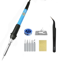 Adjustable temperature electric soldering iron 220V 60W soldering iron professional tin welding machine hot pen welding repair t