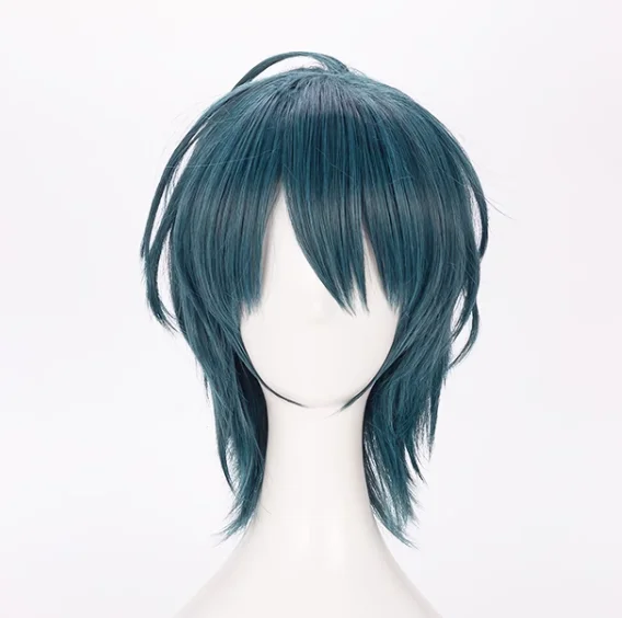 

Fire Emblem ThreeHouses Male Byleth Beleth Blue Short Wig Cosplay Costume Heat Resistant Synthetic Hair Men Party Role Play Wigs