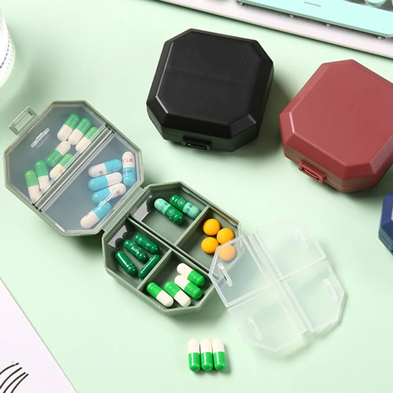 Portable Mini Pill Box 6 Grids Tablet Pill Organizer Case Dispenser Travel Tablet Holder Container Medicine Drug Storage Box Hot
