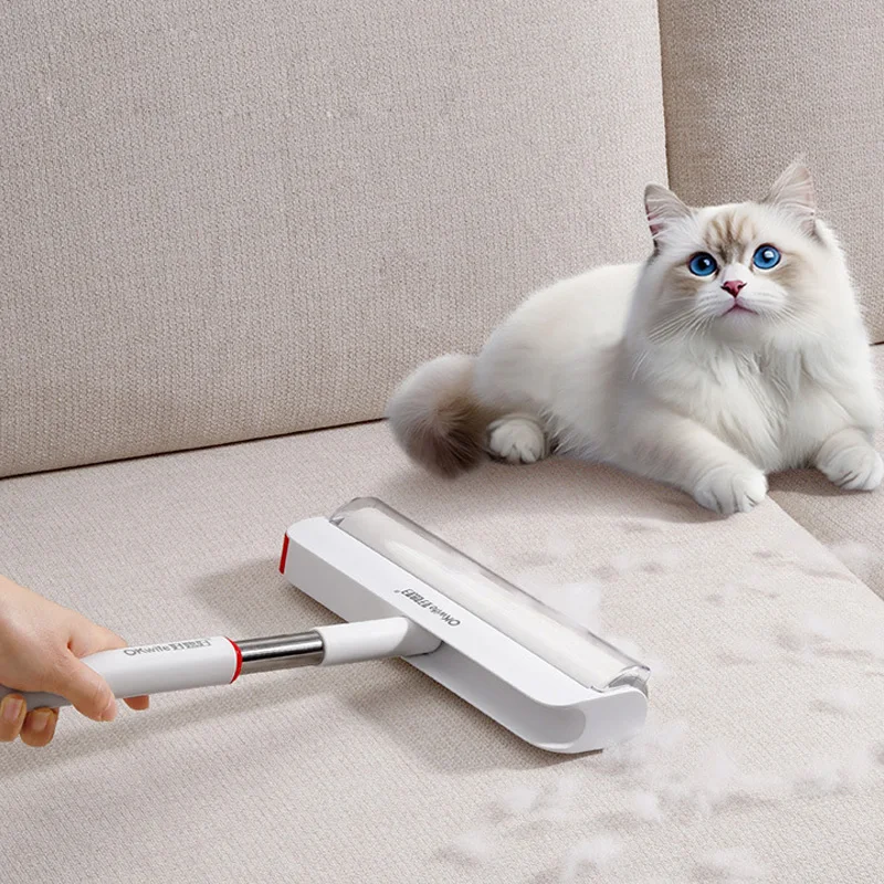 24cm Large Lint Roller with Long Handle, Extra Sticky Pet Hair Remover Roller for Carpet Sofa Clothes Floor Dust Cleaner