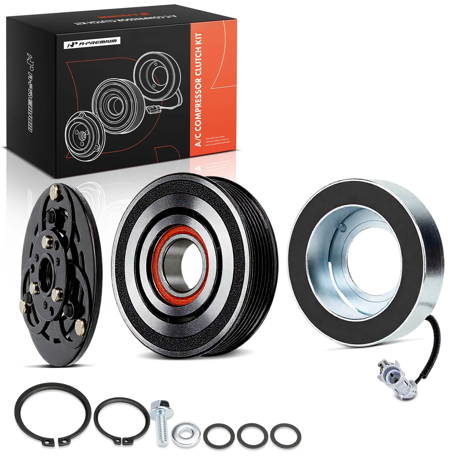 A-Premium AC Compressor Clutch Kit for Subaru Forester 2014-2018 Impreza 2012-2016 Crosstrek 2016 XV Crosstrek 2013-2015 WRX