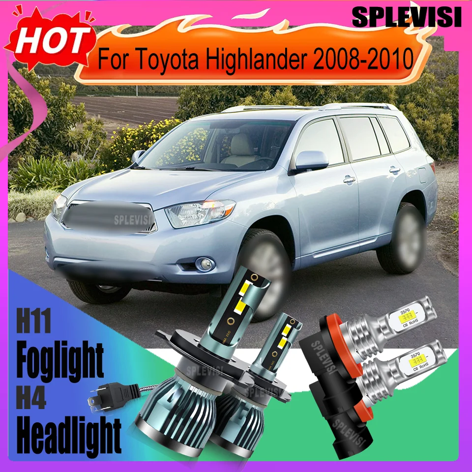 

Полярность для надежного ночного использования, высокопроизводительный светодиодный светильник, гарантия 5 лет, противотуманная фара для Toyota Highlander 2008 2009 2010