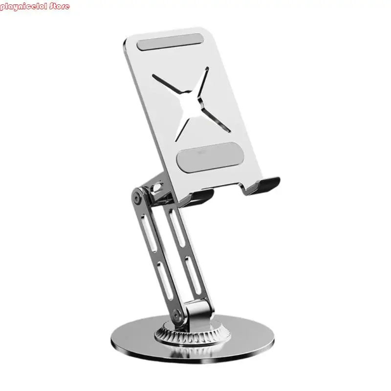 

E8BA Flexible Phone Tablet Stand Quiet Rotation Mechanism Wide Use Tablets Holder