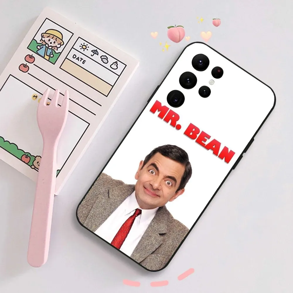 Funny Mr B-Bean Phone Case For Samsung Galaxy A20,A21s,A22,A31,A32,A52,A53,A72,73,A80,A91Soft Black Cover