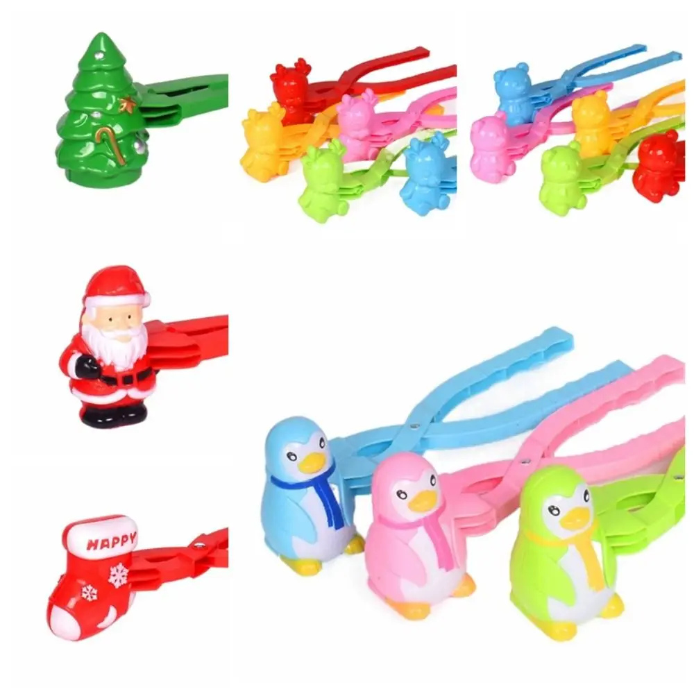 Plastics Santa Clau Snowball Maker Toy Christmas Tree Santa Clau Christmas Tree Snowball Maker Clips Portable Wear-resistant