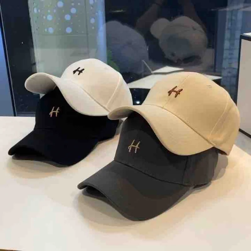 

Embroidery Letter H Baseball Cap Breathable Versatile Adjustable UV Protection Unisex Sun Hat Casual Outdoor