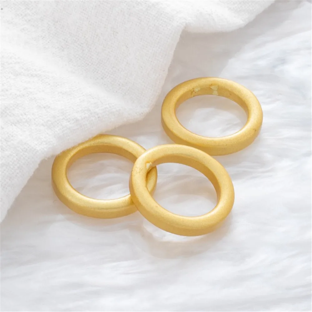 

18K Gold Bag Thickened Closed Ring, Bracelet, Necklace, Link Piece, Gasket, Partition Circle, DIY Jewelry Accessories