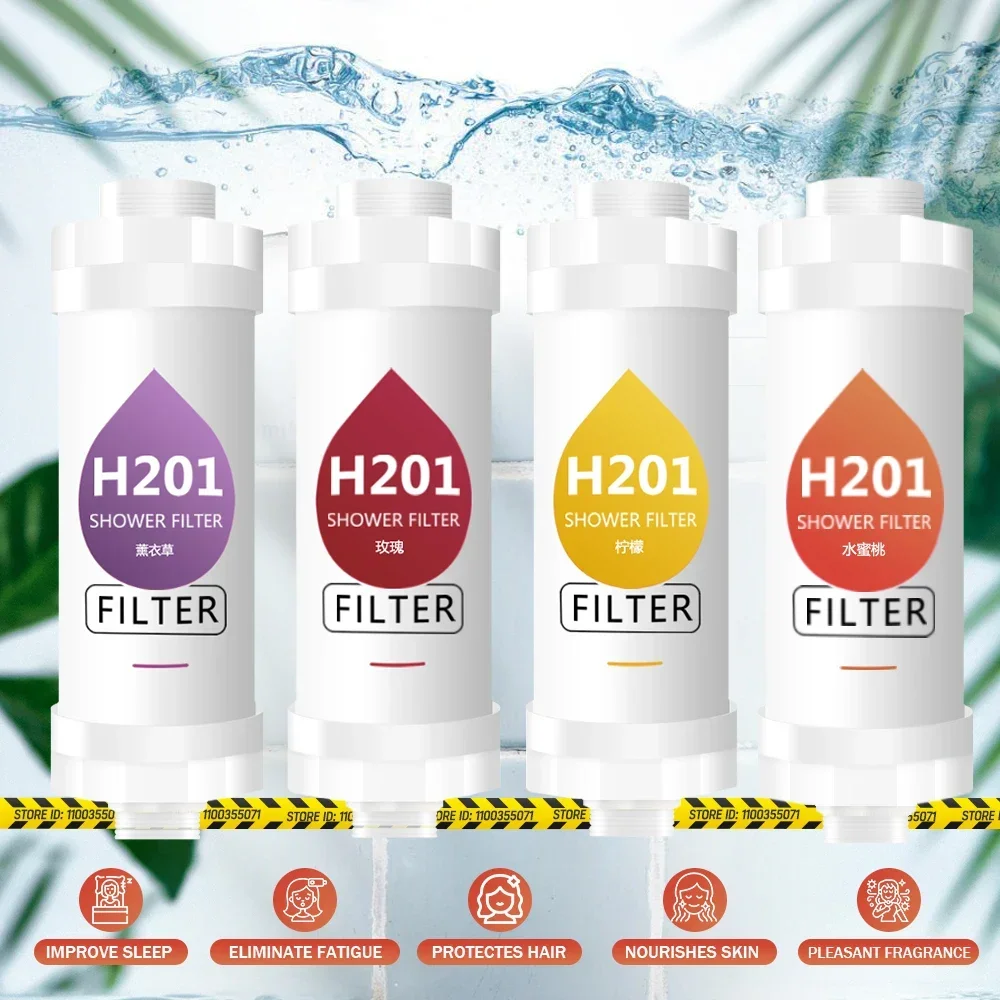 Shower Filter for Water Softening and Purification