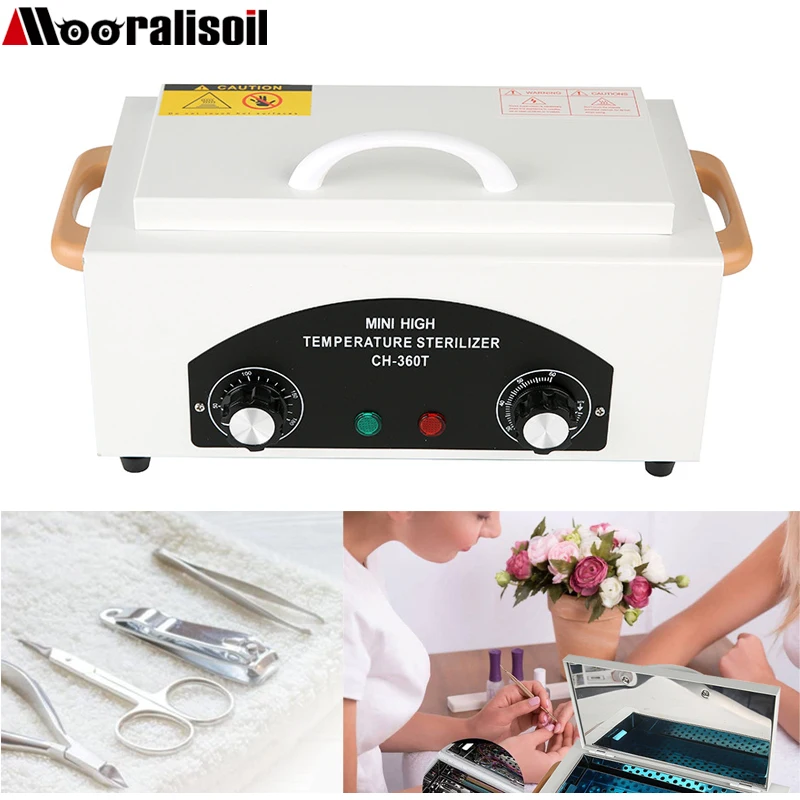 

300W High Temperature Nail Sterilization Box Dry Heat Desinfection For Manicure SPA Beauty Salon Barber Tools