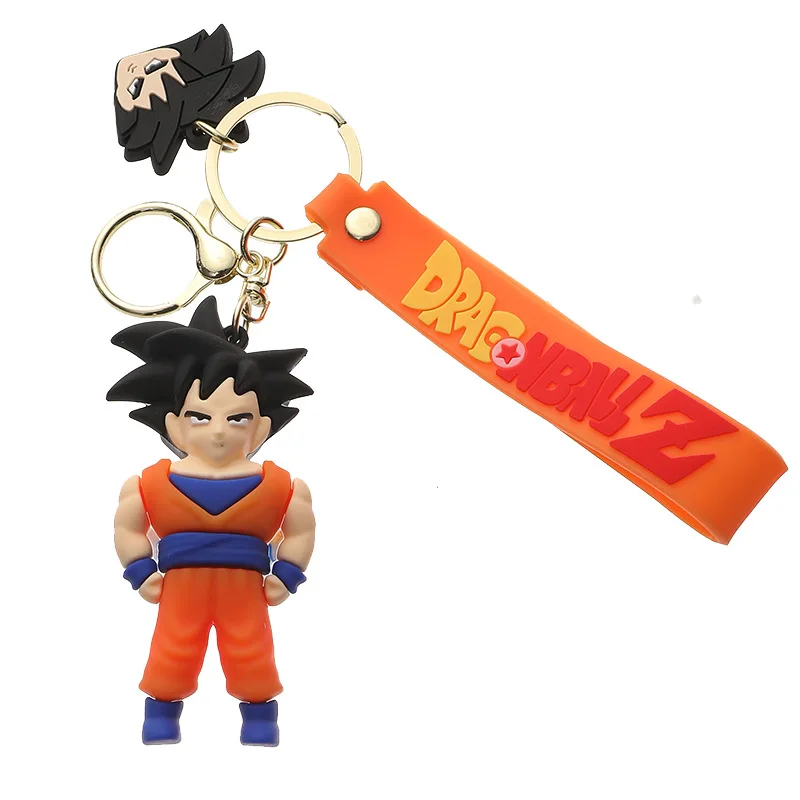 Cartoon Anime Dragon Ball Son Goku Kuririn Vegeta Gohan Piccolo Keychains Accessories Decoration Figure Gift