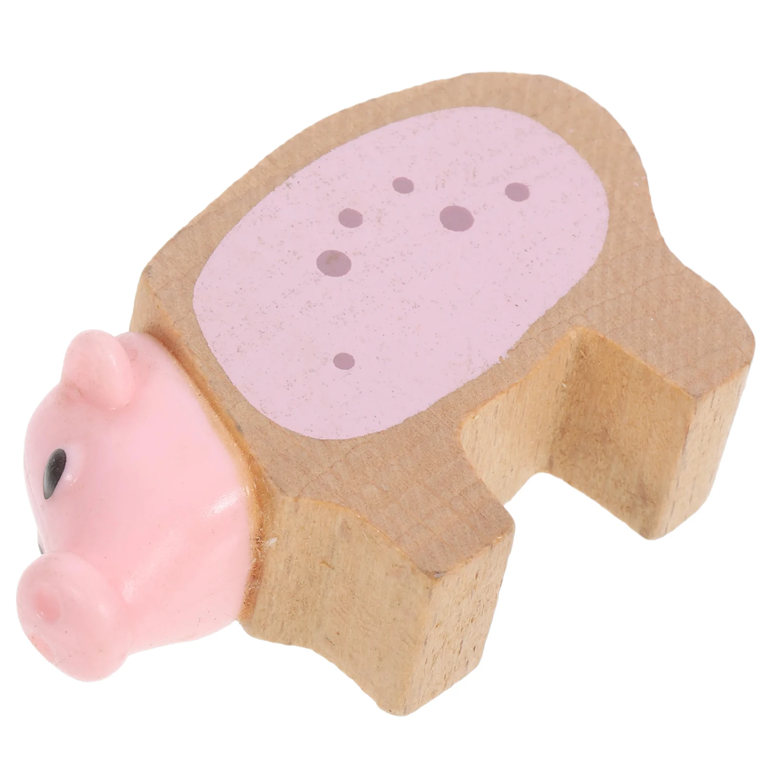 

Farm Animal Ornaments Miniature Piggy Figurines Tabletop Pig Statue Lovely Animal Decor Small Size Easy Storage Wood