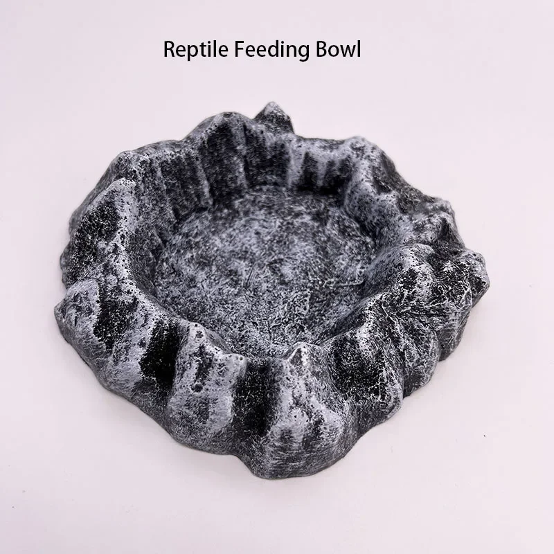 Resin Aquarium Pet Reptile Feeder Bowl Basin Food Water Pot Reptile Turtle Tortoise Scorpion Lizard Crabs Supplies 10cm