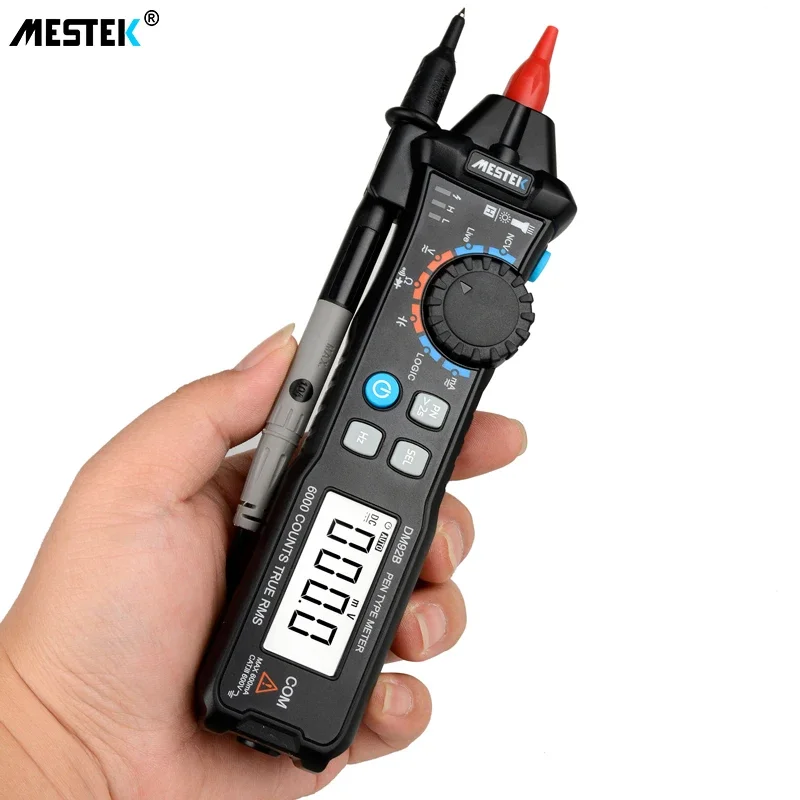 Mestek-スマートデジタルマルチメータ,ポケットペンスタイル,オートレンジ,ncv検出,dc,ac,6000カウント,dm92s,dm92b