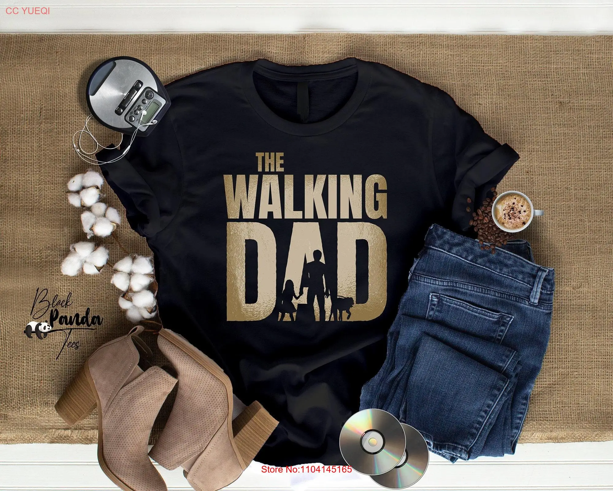 Camiseta The Walking Dad Pop Culture Dia dos Pais Idéia de Natal Dead s for Him mangas compridas ou curtas